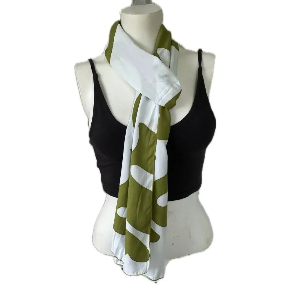NWOT Unbranded Hawaiian Polynesian Indigenous Dye Geometric Lightweight Scarf